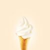 cream ice cream in cone